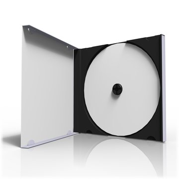cd-rom blanc dans sa boîte
