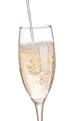 A glass of champagne