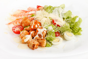 Caesar Salad with shrimps