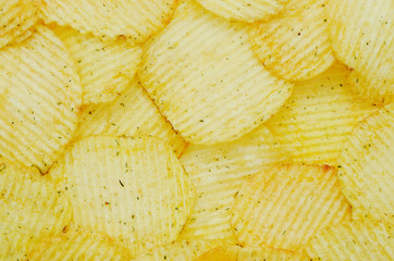 Potato Chips Background
