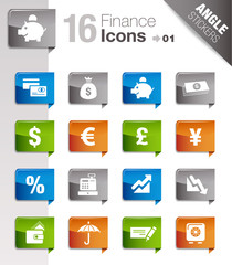 Angle Stickers - Finance icons 01