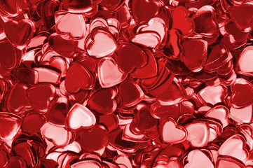 Fototapeta na wymiar Background with red hearts