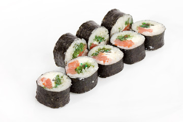 sushi on the plate