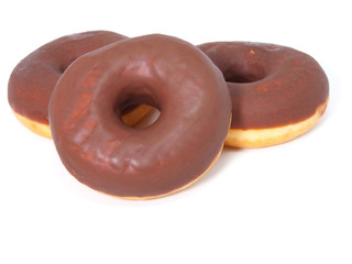 donuts isolated on white