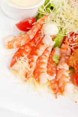 Caesar Salad with shrimps
