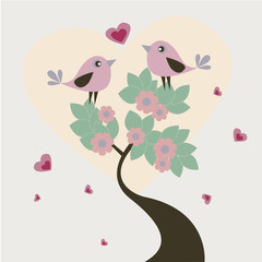 Birds in love