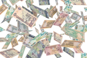 Fototapeta premium united emirates dirham rain