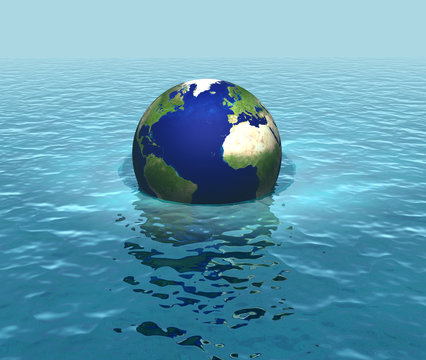 Rising sea levels, drowning planet