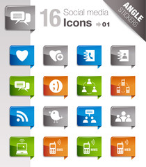 Angle Stickers - Social media icons 01