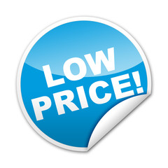 Pegatina LOW PRICE con reborde
