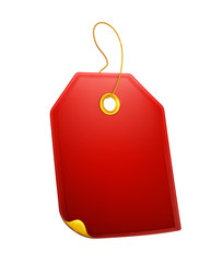 Red Gift Tag