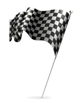 Waving flag checkered
