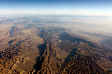 stone desert landscape aerial view