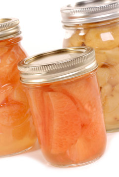 Home canned fruit for preservation and preperation