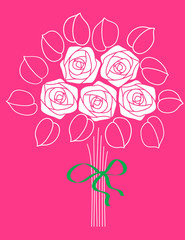 Roses - valentine card