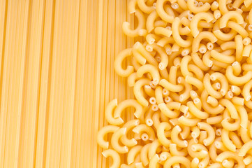 different kinds of italian pasta.