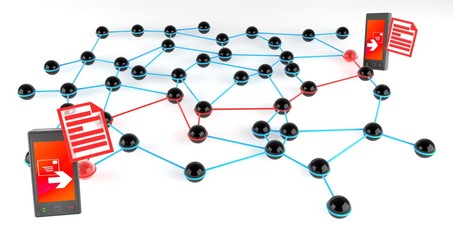 Communicating across a network via smartphones