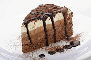 cream chocolate cake sweet food