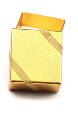 golden present box