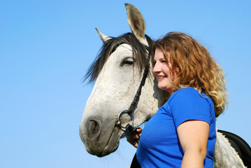 Frau mit Schimmel