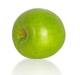 Green apple isolated on white background