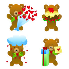 teddy bear with love gifts