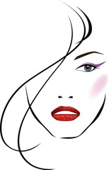 Beautiful girl face