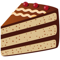 Schokokuchen mit Kirschen