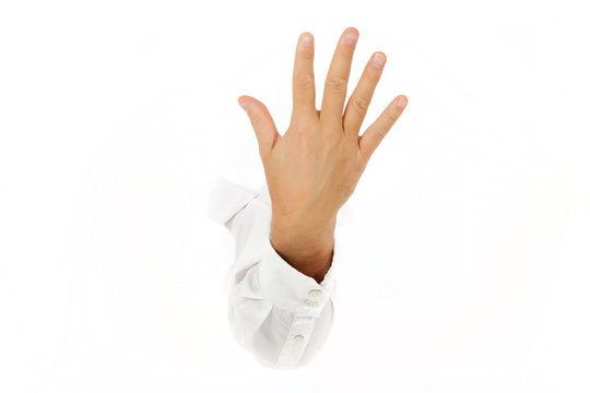 Five fingers, hand.