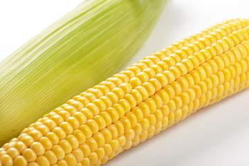 Fresh corn vegetable
