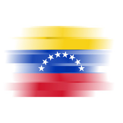 Abstract Flag of Venezuela on white background