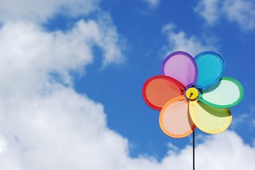 buntes Windrad