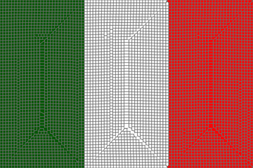Mosaico bandiera italiana