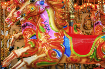 Fototapeta na wymiar merry-go-round / Carousel