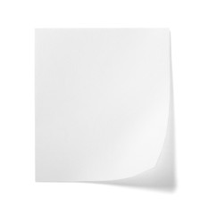 white note paper message label business