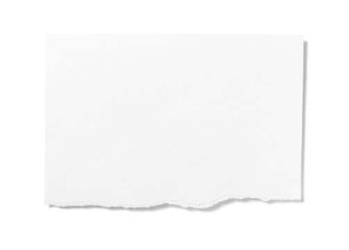 White Paper Ripped Message Background