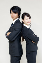 a portrait of young business person