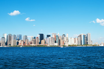 Obraz na płótnie Canvas NEW YORK CITY - 04 września - panorama z drapaczami chmur