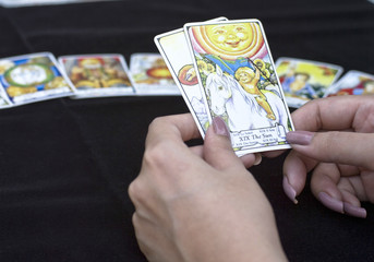 the woman fortuneteller tarot card