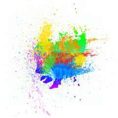 Abstract watercolor hand painted background