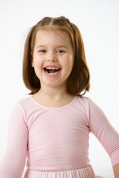 Portrait of laughing little girl