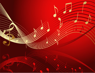 Background with music notes