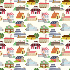 seamless house pattern
