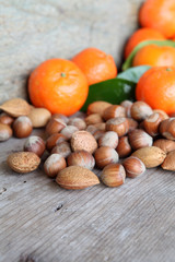 frutta secca con clementine