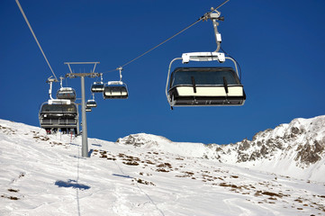 Fototapeta premium Ski lift