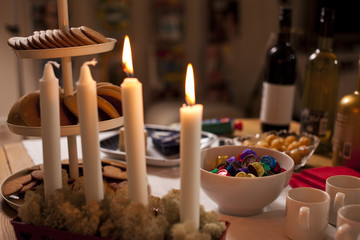 Christmas candy table