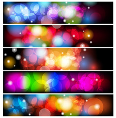 Set of abstract colorful backgrounds.