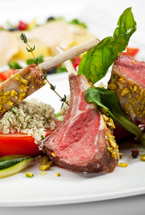 Lamb Chops and Vegetables