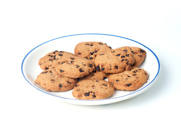 Chocolate Chips on plate