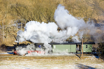 steam train, Steinbach - Jöhstadt, Germany